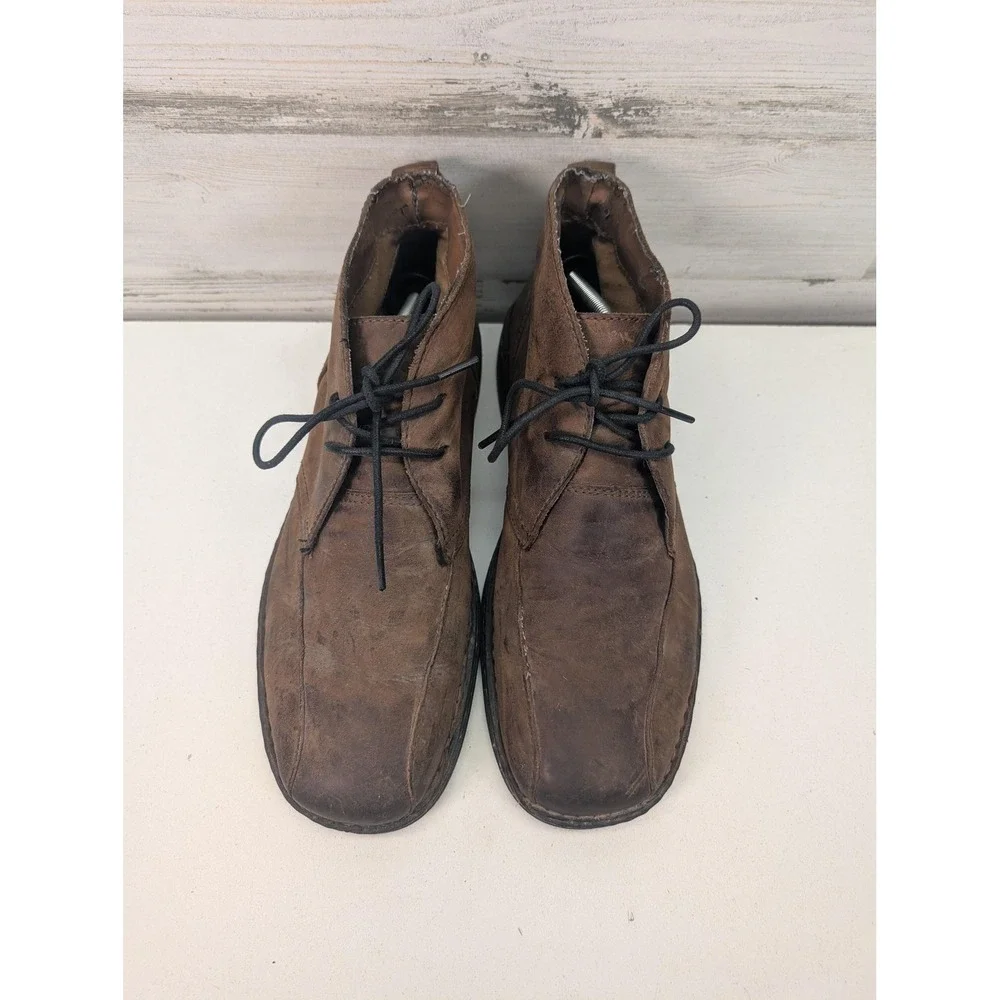 B.ø.c Boots Mens Size 12 Brown Leather Chukka Ankle‎ Casual Lace Up Comfort